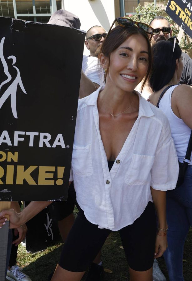 Fernanda Romero - Celebrities the SAG-AFTRA Strike in Burbank