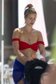 Ferne McCann in Red Bikini in Marbella