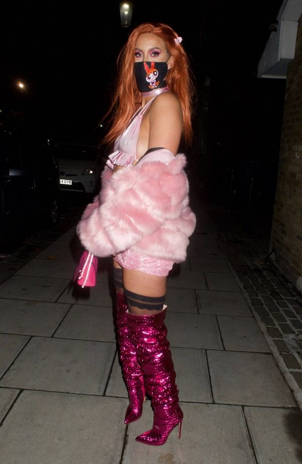 Ferne McCann - Pictured at a Halloween party in London