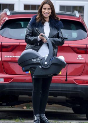 Ferne McCann with her baby - Out and about in Essex