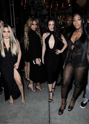 Fifth Harmony heading into the Republic Records Grammy After Party in LA