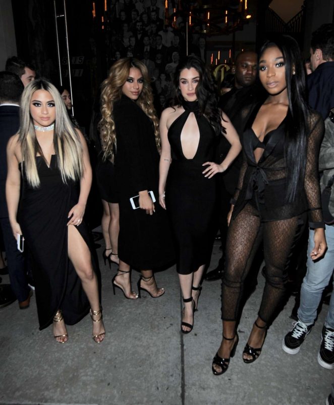 Fifth Harmony heading into the Republic Records Grammy After Party in LA