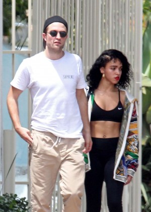 Fka Twigs in Sports Bra and Tights Leaving a Gym in LA