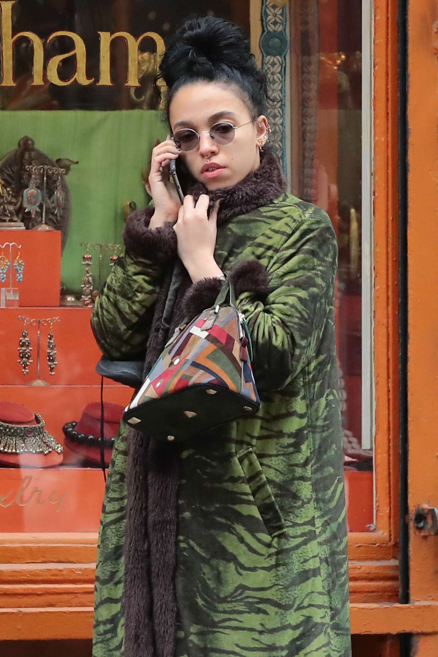 FKA Twigs out shopping in Soho