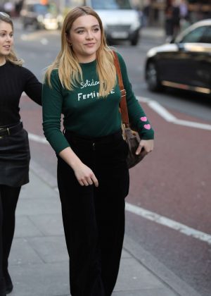 Florence Pugh - Arrives at TV Studios in London