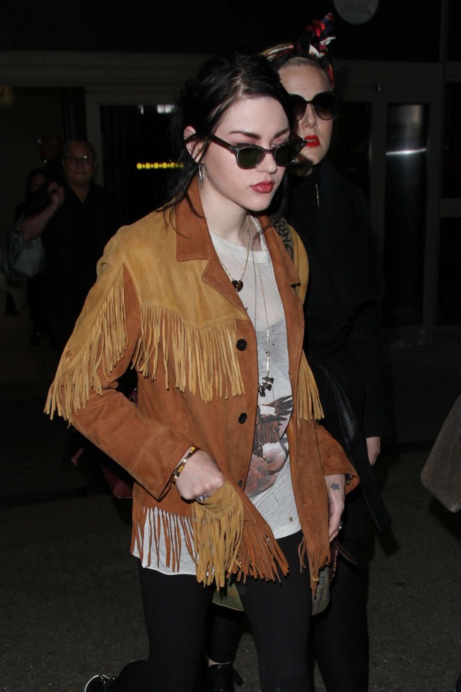 Frances Bean Cobain at LAX Airport in Los Angeles