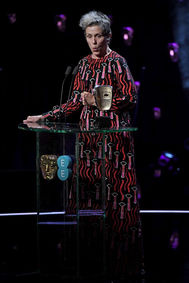 Frances McDormand - 2018 BAFTA Awards in London