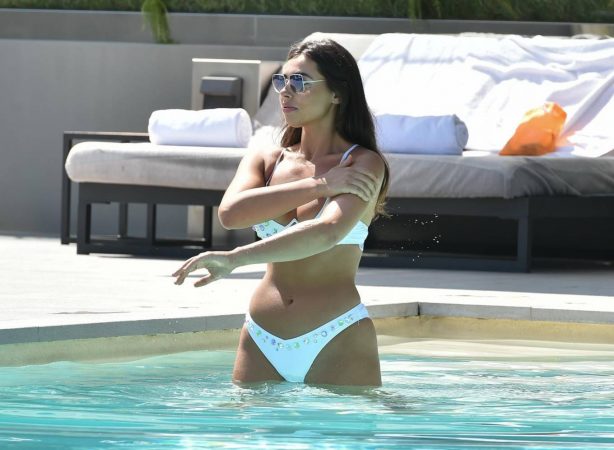 Francesca Allen - In a bikini by the pool at the Kube hotel in Saint Tropez