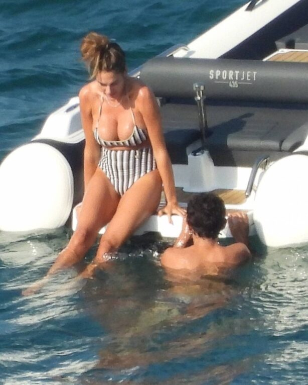 Francesca Sofia Novello - In a swimsuit on a yacht in Italy
