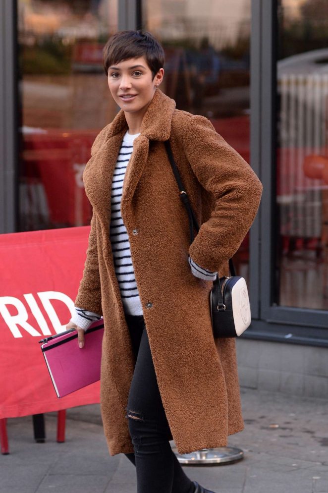 Frankie Bridge out in Leicester Square