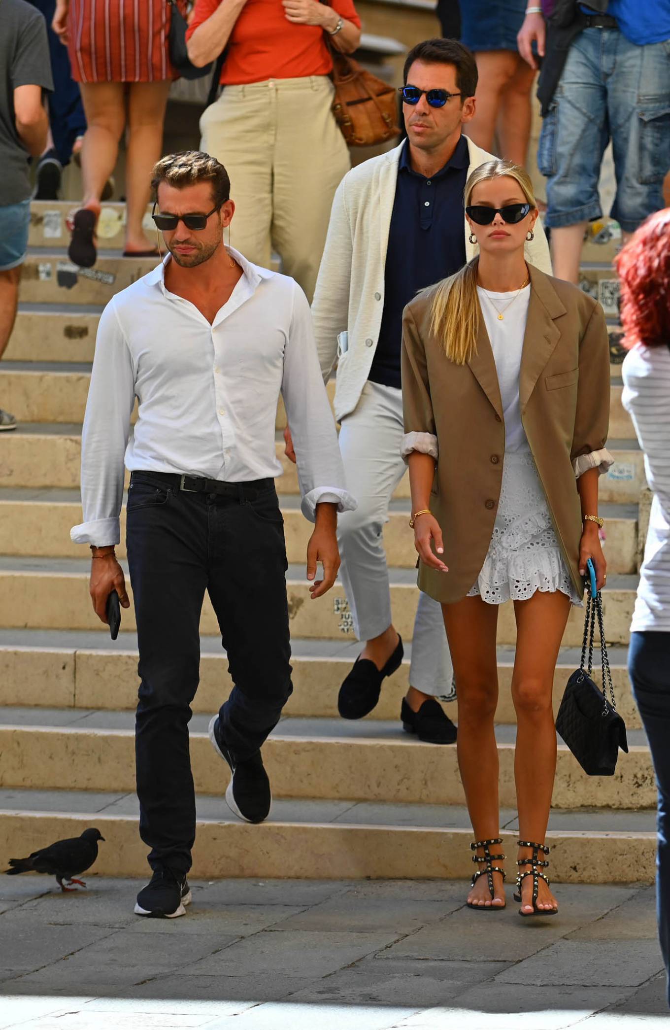 Frida Aasen 2020 : Frida Aasen hand in hand with Tommy Chiabra in Venice -Italy-01