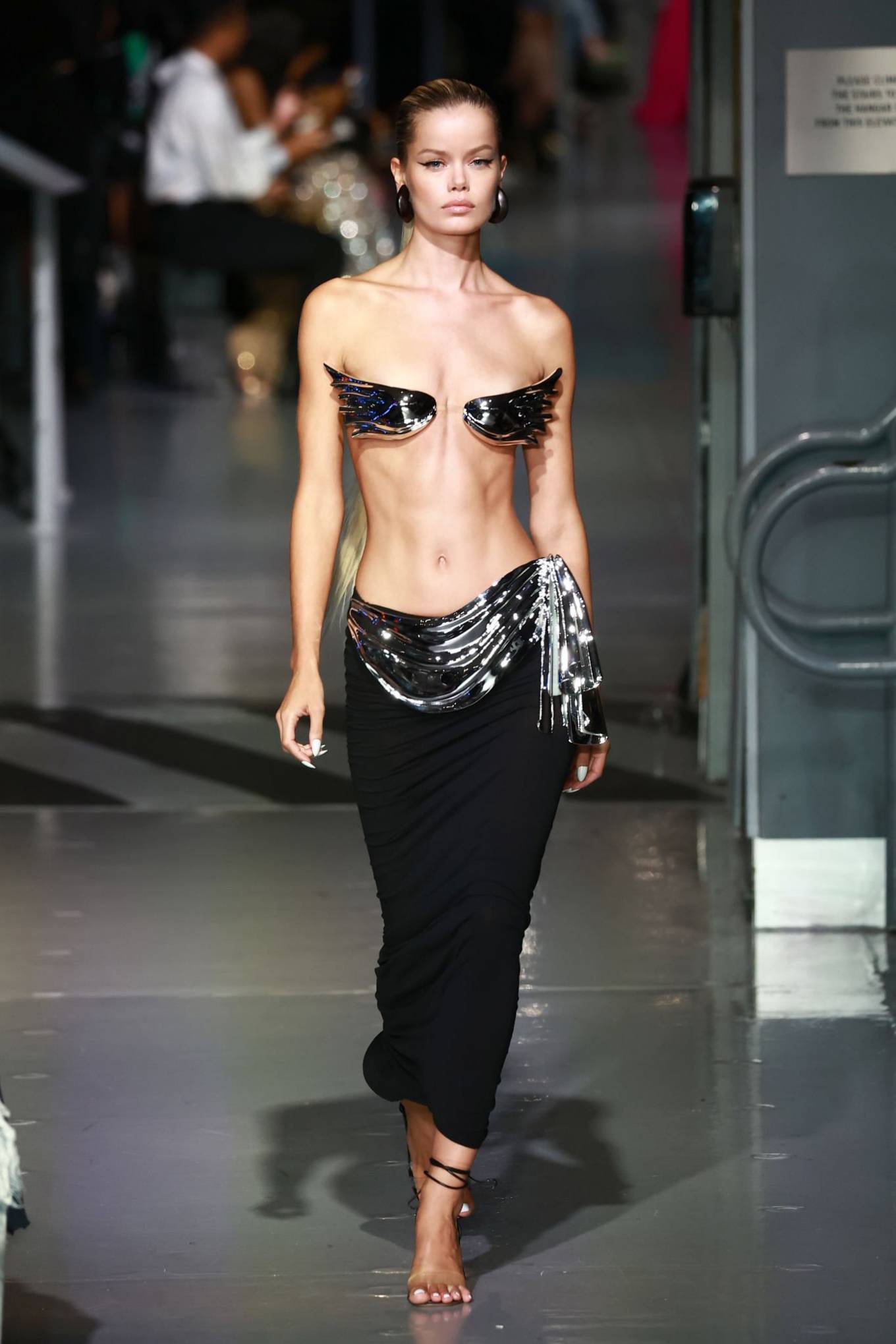 Frida Aasen - Runway at the Laquan Smith fashion show in NY