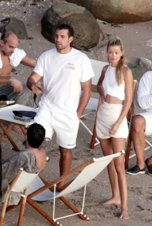Frida Aasen - With Tommy Chiabra seen in St. Barths