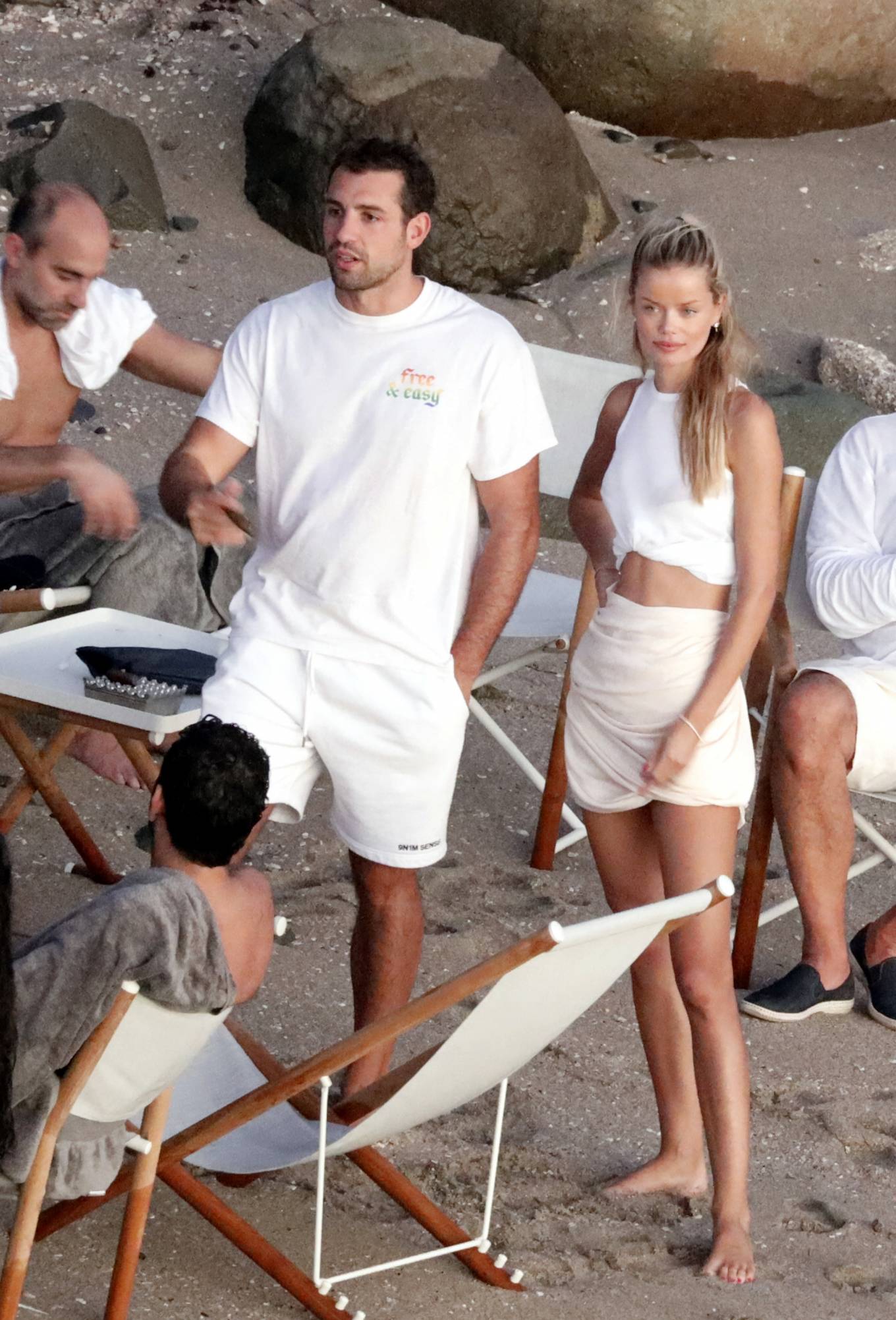 Frida Aasen - With Tommy Chiabra seen in St. Barths