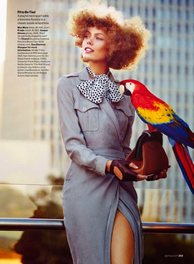 Frida Gustavsson - Glamour US Magazine (March 2015)