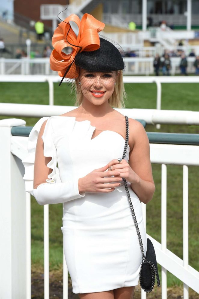 Gabby Allen - Grand National Day at 2018 Aintree Festival in Liverpool