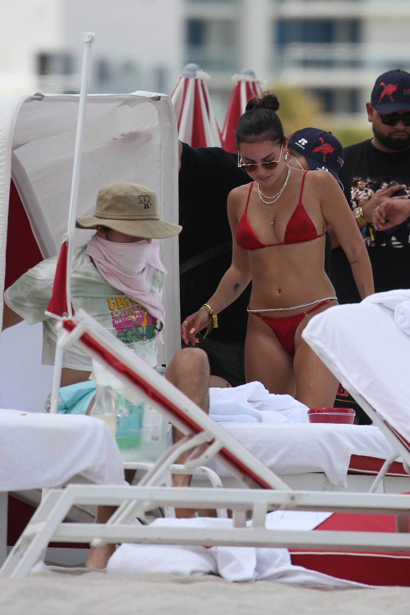 Gabriela Berlingeri 2022 : Gabriela Berlingeri – Spotted on the beach in Miami-10