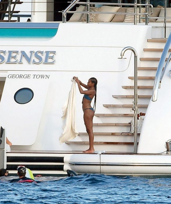 Gabrielle Union and Dwyane Wade on a luxury yacht in Saint Tropez