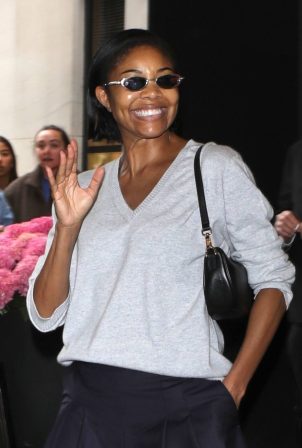 Gabrielle Union - Exit From Her Hotel New York