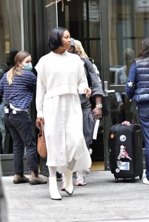 Gabrielle Union - In all white out in New York