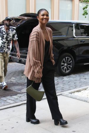 Gabrielle Union - With Dwyane Wade arriving at the Crosby Street Hotel in New York