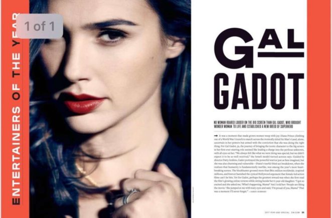 Gal Gadot - Entertainment Weekly's Special Edition: Best of 2017