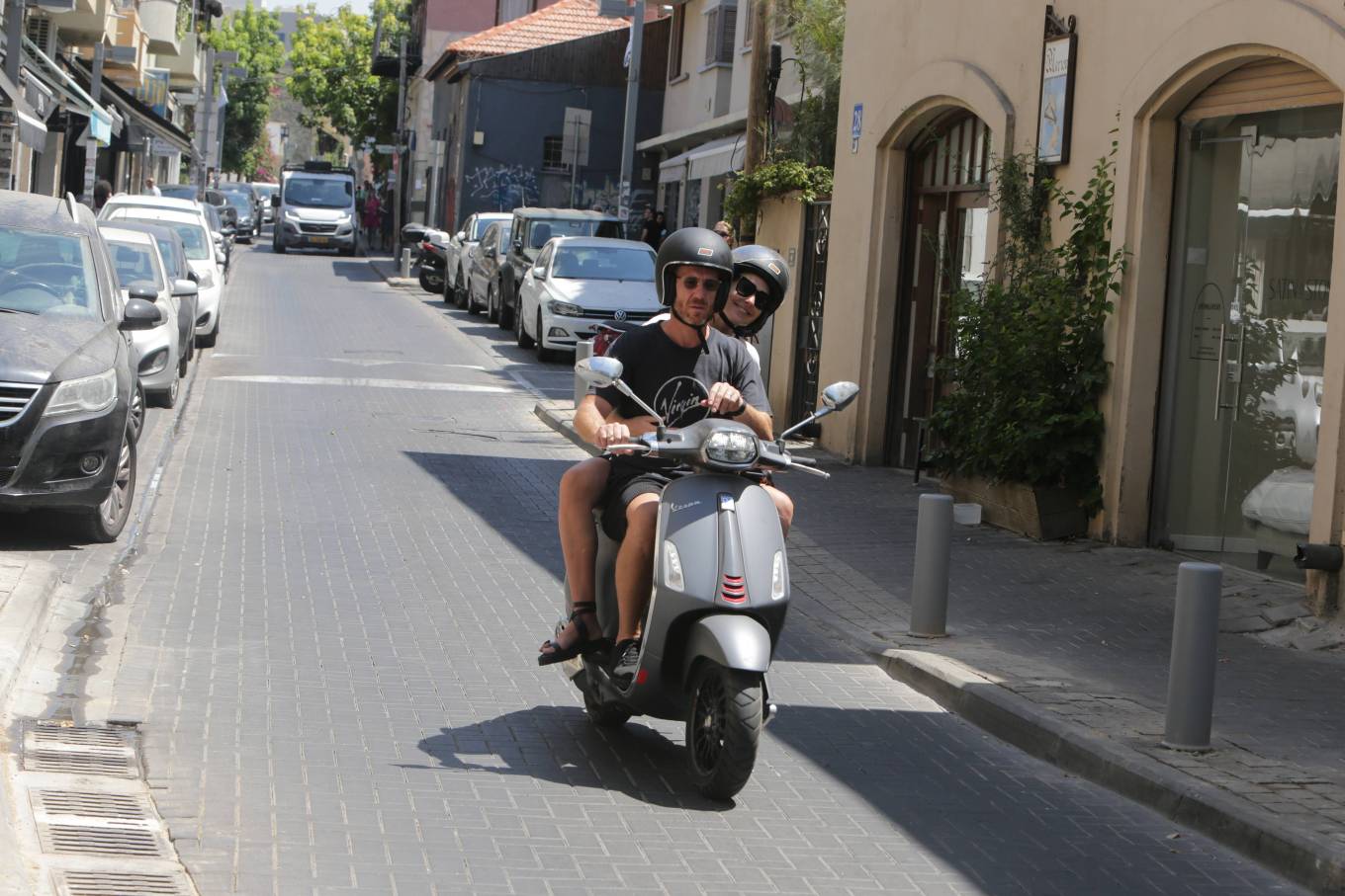 Gal Gadot 2021 : Gal Gadot – Seen on a scooter with husband Yaron Varsano in Tel Aviv-10