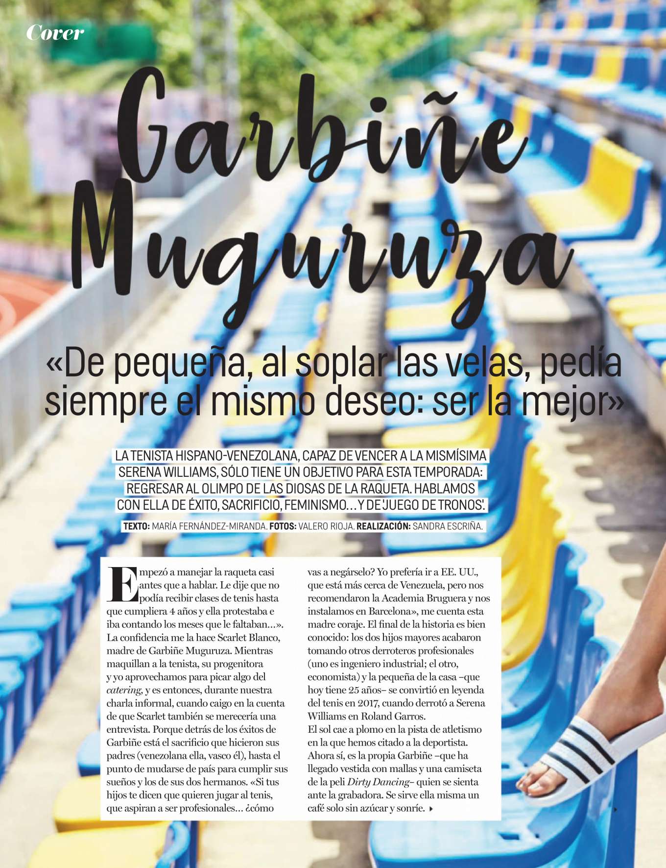 Garbine Muguruza â€“ Cosmopolitan Espana Magazine (June 2019)