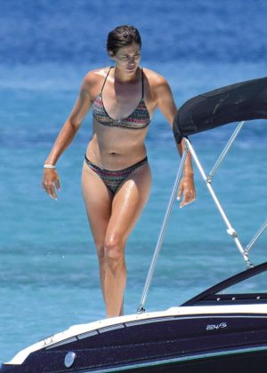 Garbine Muguruza in Bikini on a Boat in Formentera