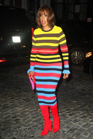 Gayle King - Arrives at the SNL afterparty at Zero Bond in New York