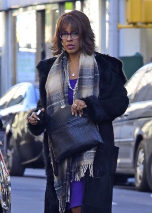 Gayle King on Madison Avenue in New York