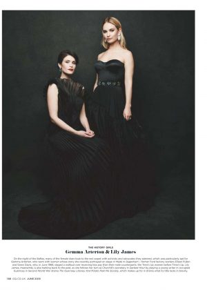 Gemma Arterton and Lily James for British GQ (June 2018)