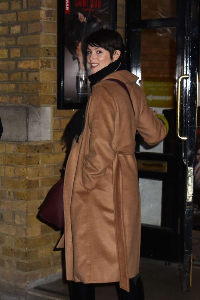 Gemma Arterton - Leaving the Donmar Warehouse in London