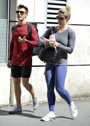 Gemma Atkinson and Gorka - Leave a gym in Manchester