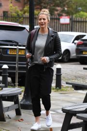 Gemma Atkinson - Arriving at Hits Radio in Manchester