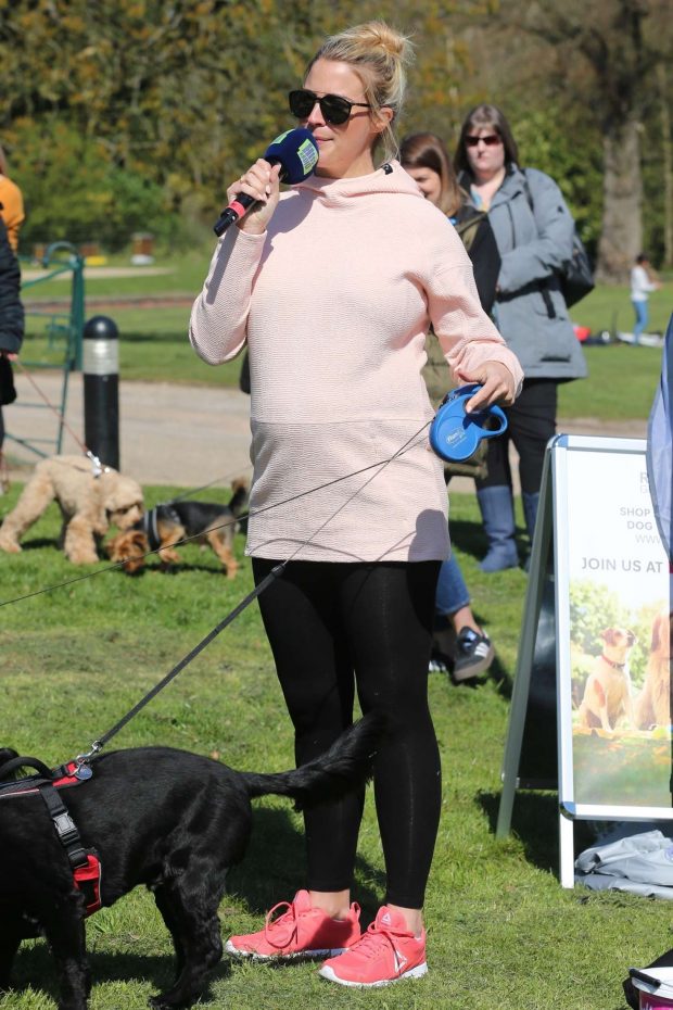 Gemma Atkinson - Launches a dog walk for for the charity Cash for Kids in Manchester