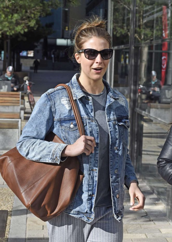 Gemma Atkinson out for lunch in Manchester