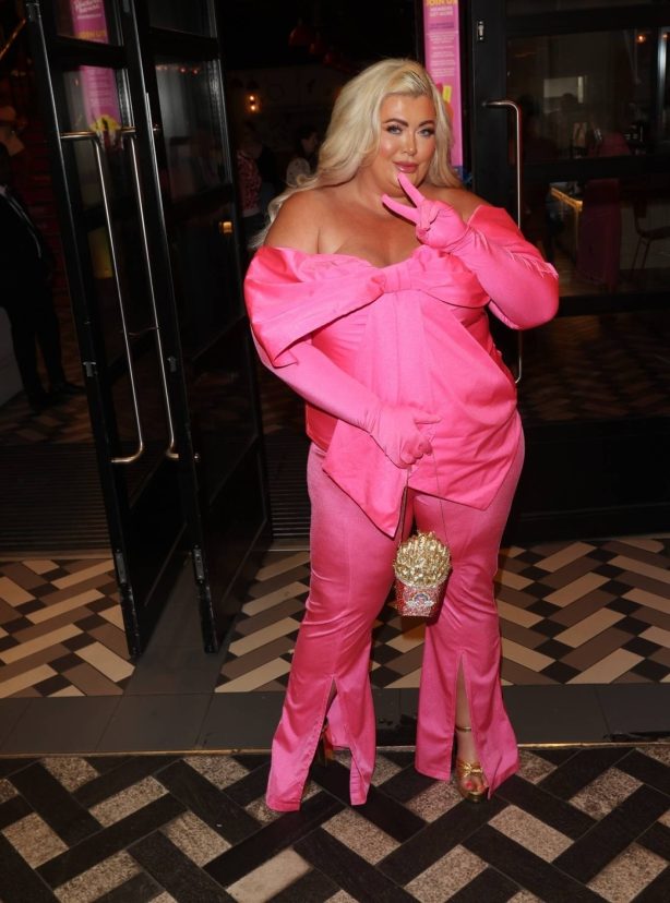 Gemma Collins - In all pink at Barbie Screening in London