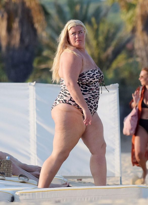 Gemma Collins in bikini enjoying the sun in Saint Tropez