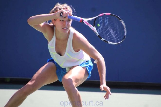 Genie Bouchard - Practice Session at 2016 US Open in NYC