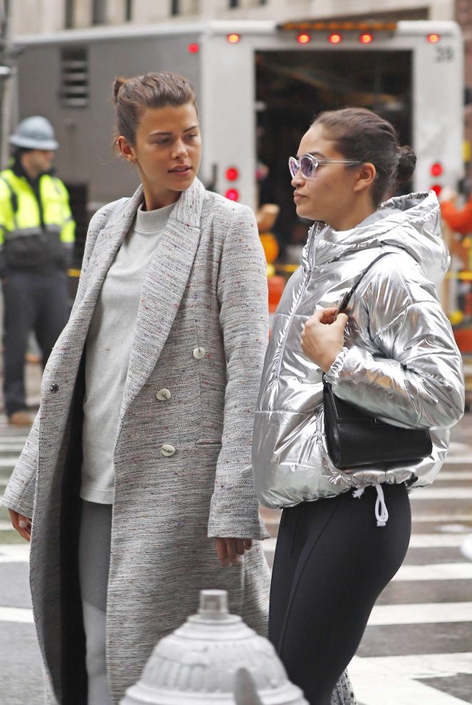 Georgia Fowler and Shanina Shaik out in New York City