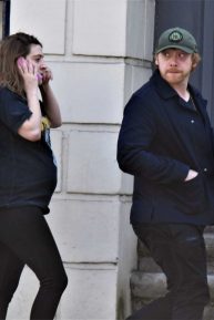 Georgia Groome and Rupert Grint  - Baby bump in North London