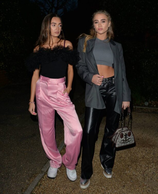 Georgia Harrison - With Bella Kempley night out in Mayfair - London
