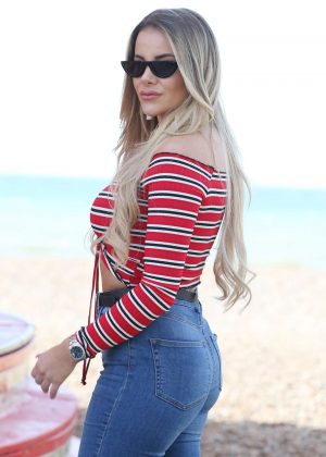 Georgia Kousoulou - 'The Only Way is Essex' TV Show Filming in Brighton
