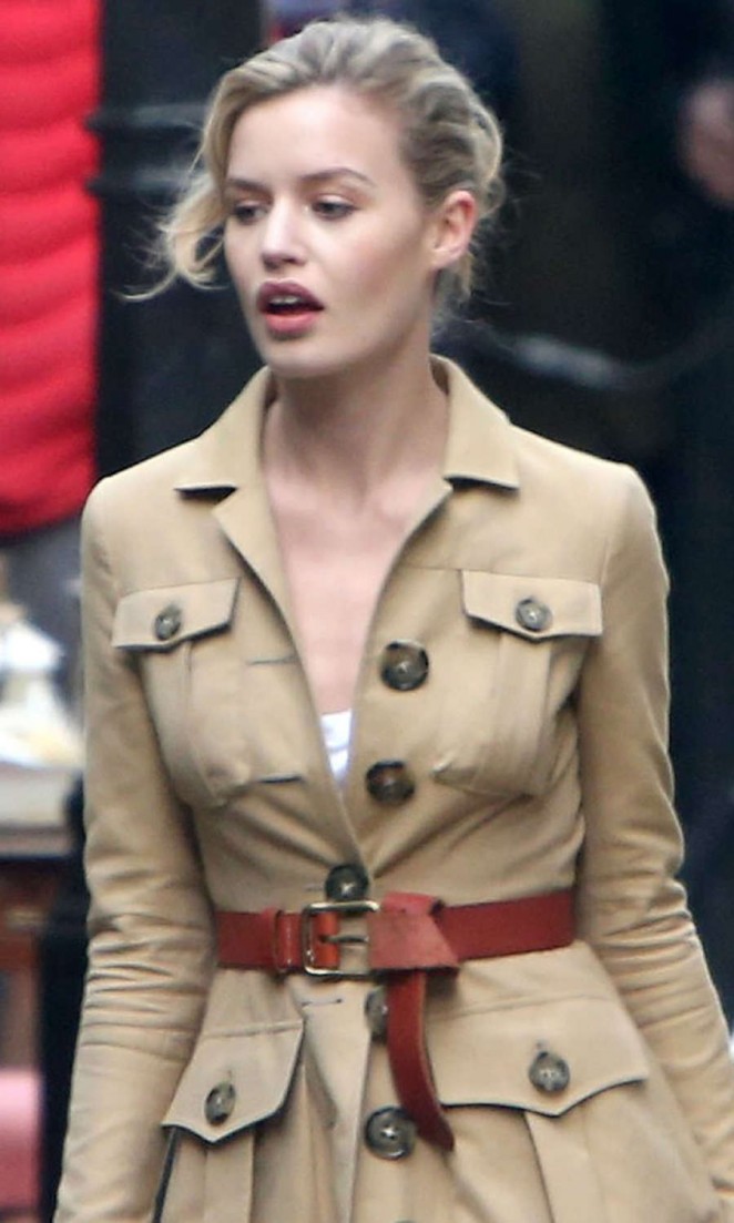 Georgia May Jagger - Filming a Commercial for Rimmel in Hampstead Village