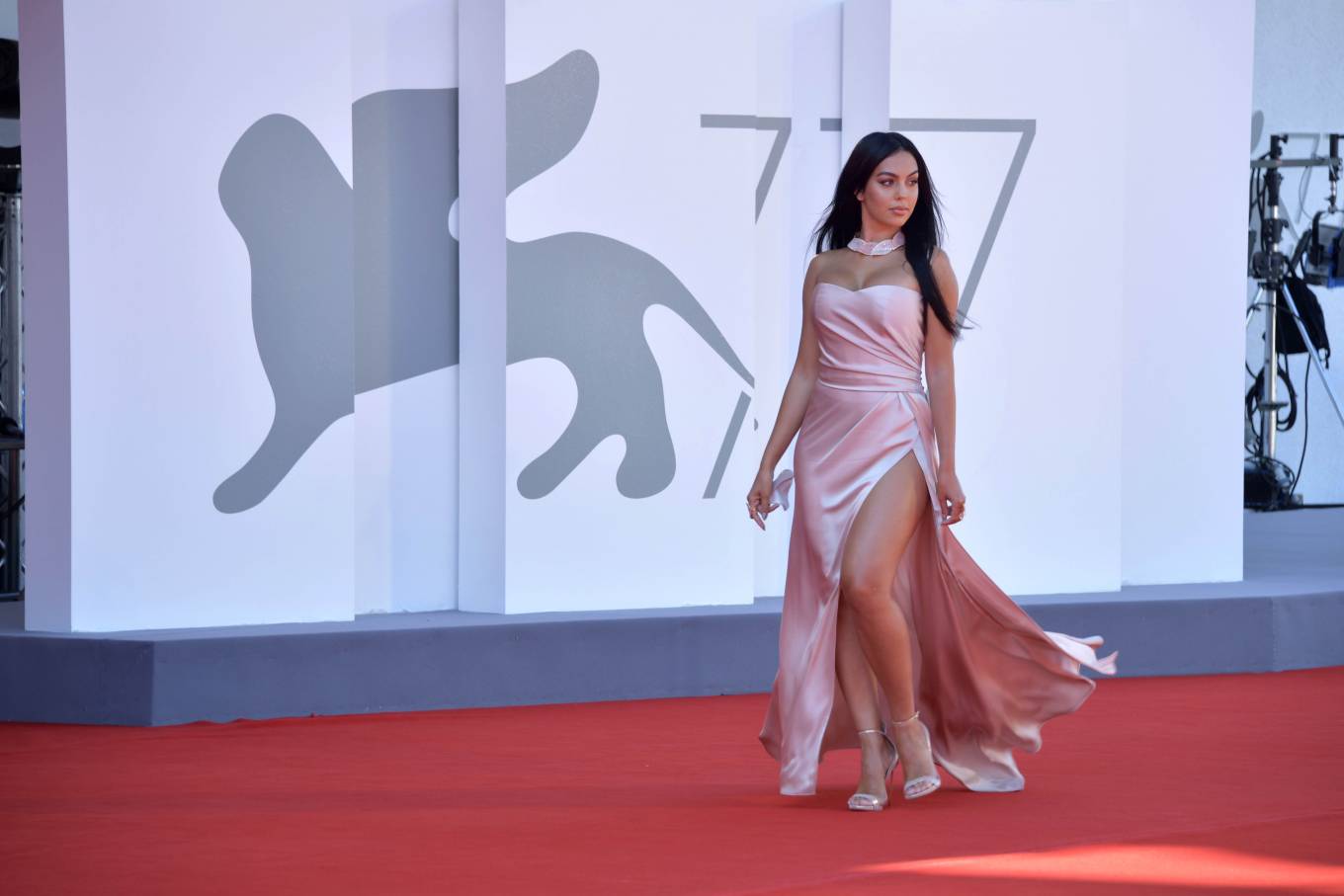 Georgina Rodriguez – red carpet of The Human Voice at the Sala Grande at 2020 Venice film festival