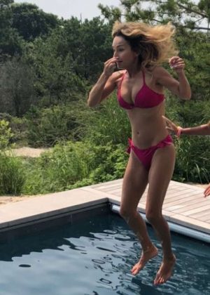 Giada De Laurentiis in a Red Bikini - Instagram
