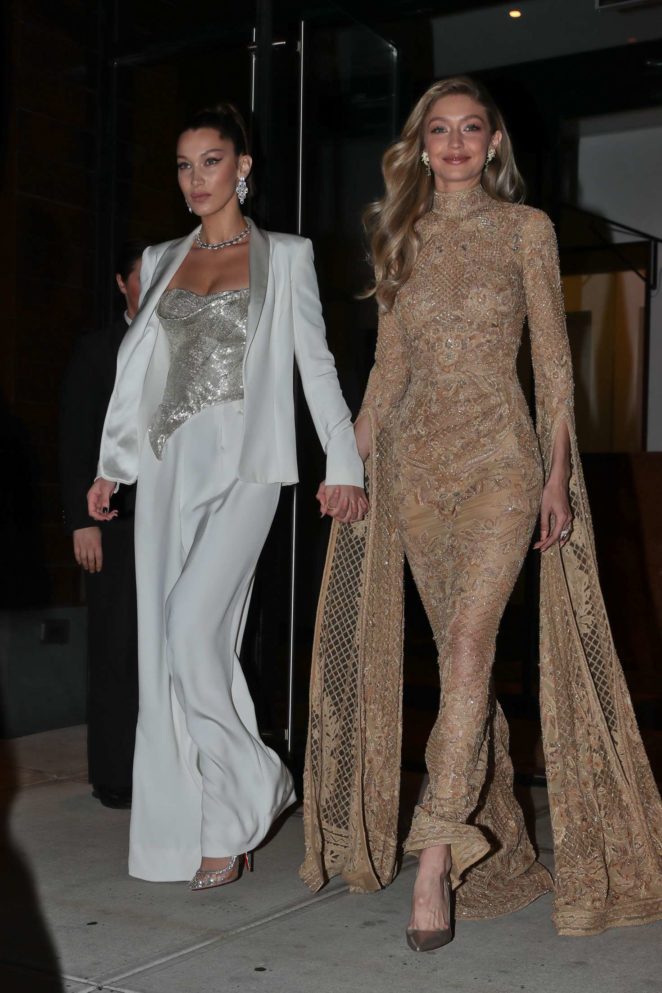 Gigi and Bella Hadid - Heads to Glamour Women of the Year event in NYC