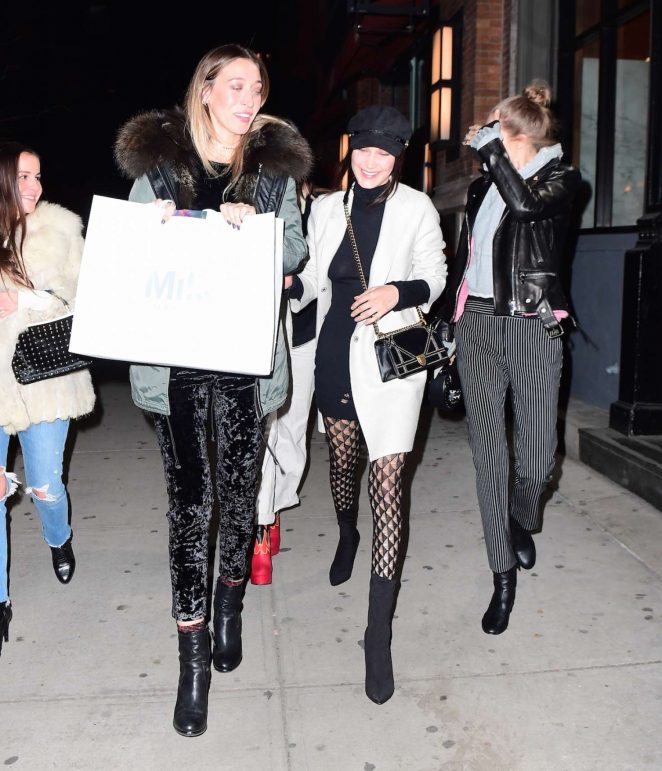 Gigi, Bella and Alana Hadid night out in New York