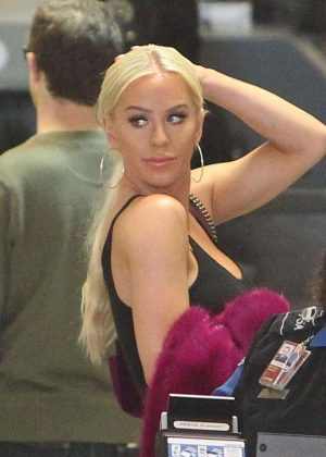 Gigi Gorgeous at LAX airport in Los Angeles